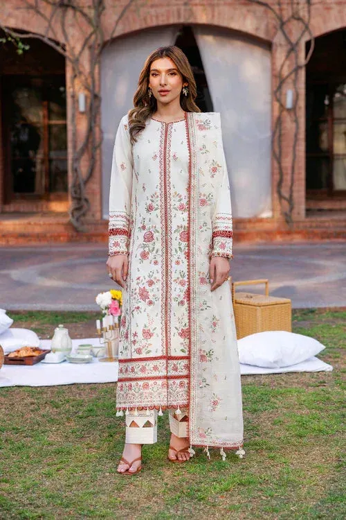 Farasha Kaavish Lawn 24 White Cotton – view 1 – Poshaq