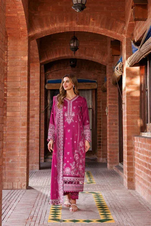 Farasha Kaavish Lawn 24 Pink Chiffon – view 1 – Poshaq
