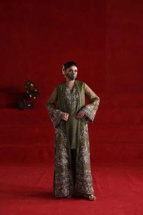 Flossie Kohinoor Formals Brown Organza – view 1 – Poshaq