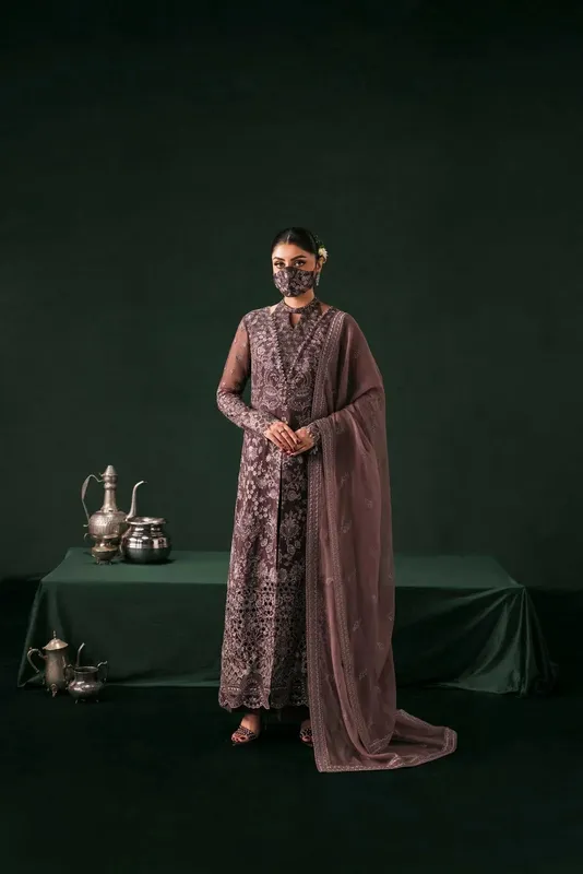 Flossie Kohinoor Formals Purple Organza – view 1 – Poshaq
