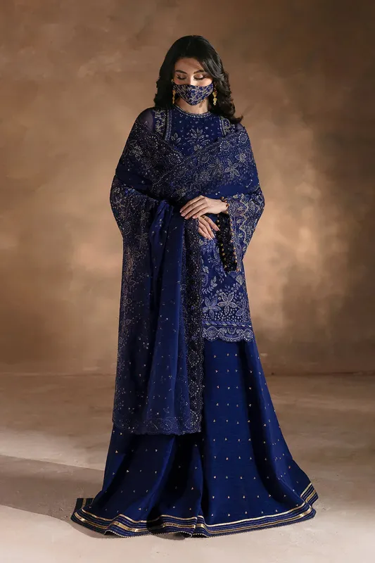 Flossie Laconic Formals Navy Organza – view 1 – Poshaq