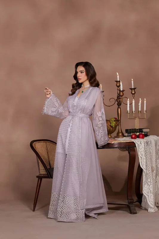 Flossie Studio RTW Soft Lilac Organza – view 1 – Poshaq