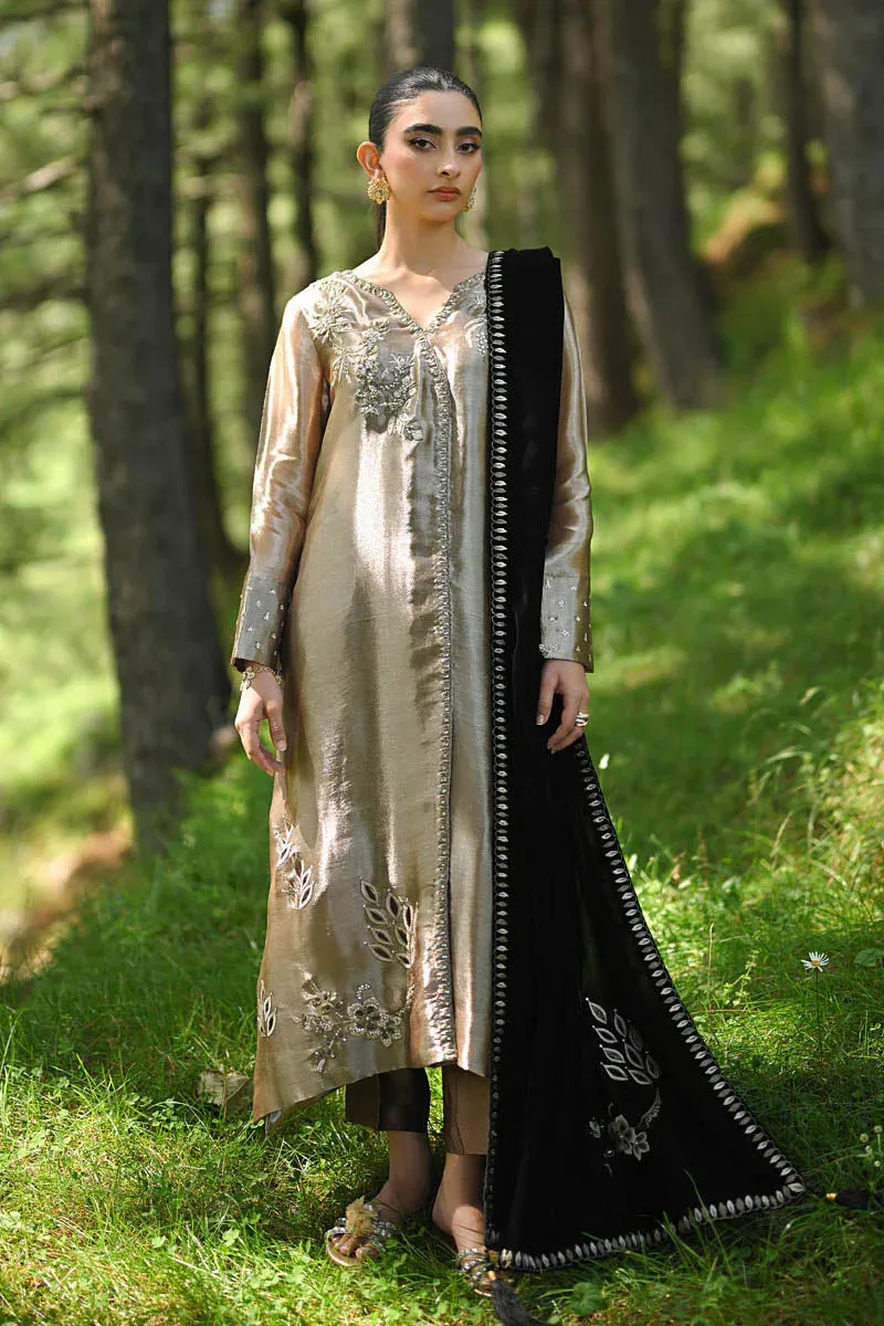 Hue Pret Farasha Luxury Winter Desert Sand Velvet – view 2 – Poshaq
