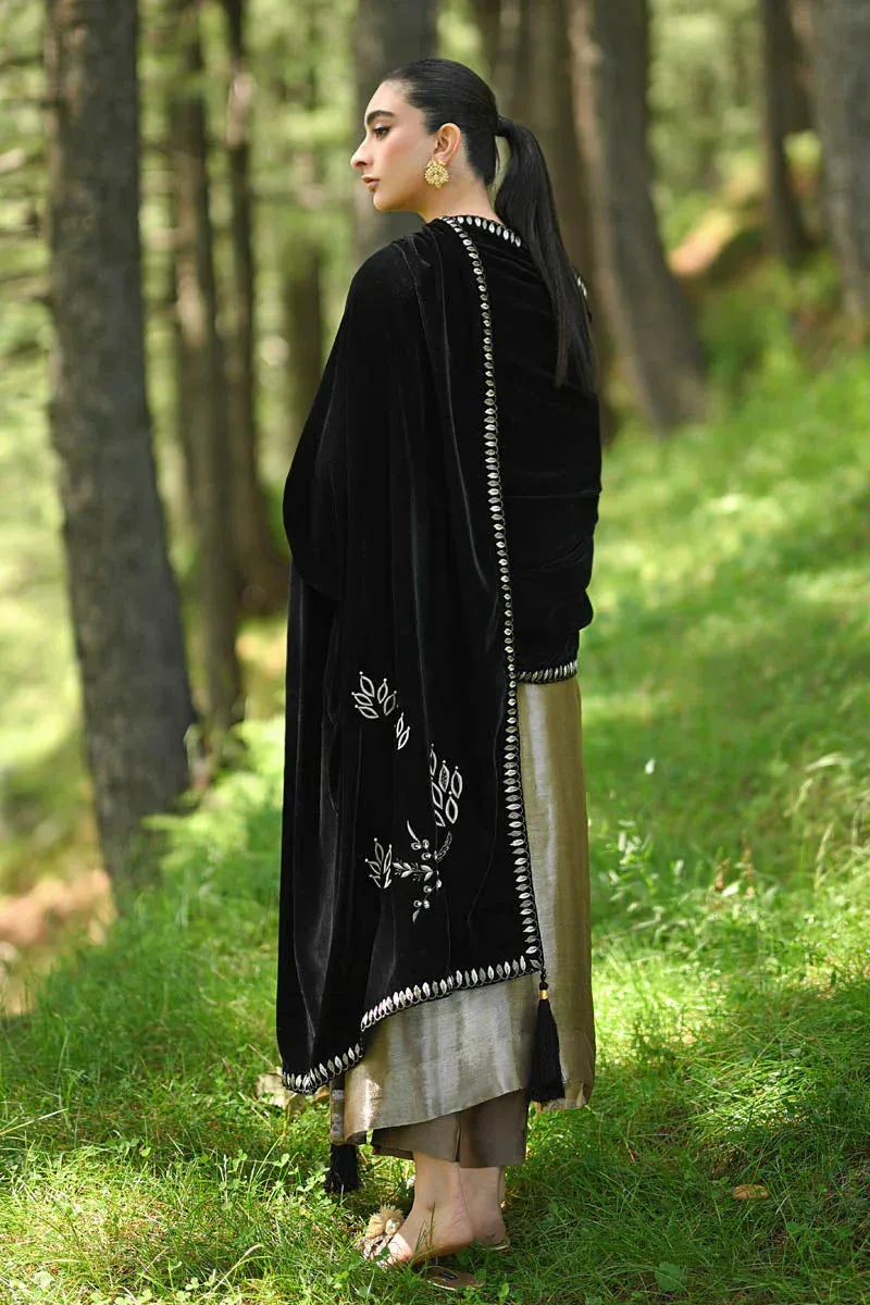 Hue Pret Farasha Luxury Winter Desert Sand Velvet – view 4 – Poshaq