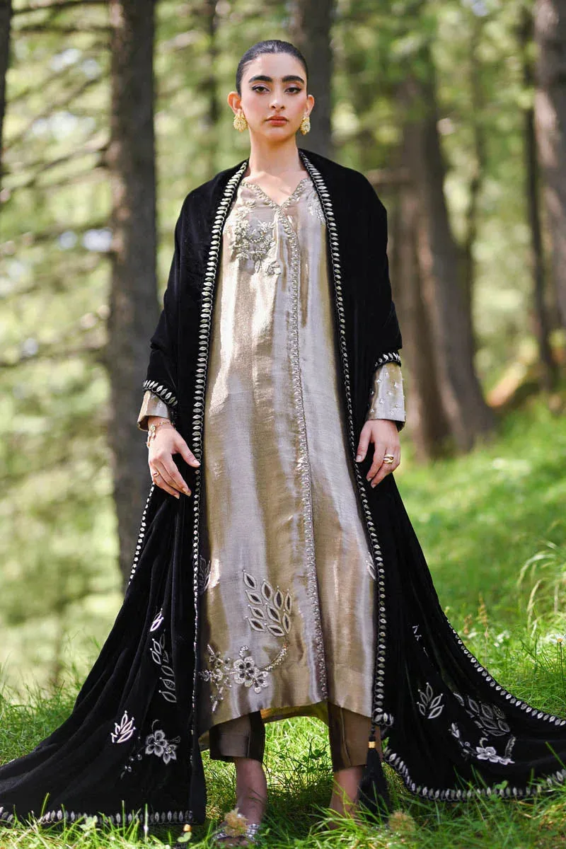 Hue Pret Farasha Luxury Winter Desert Sand Velvet – view 5 – Poshaq