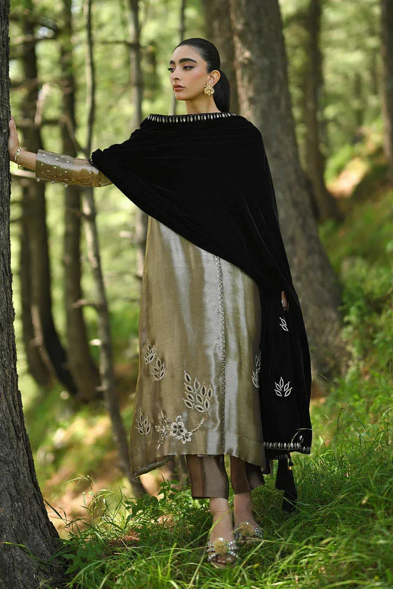 Hue Pret Farasha Luxury Winter Desert Sand Velvet – view 6 – Poshaq