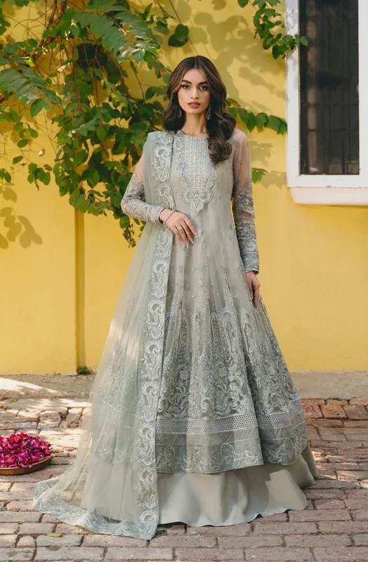 Gisele Din Shagna Da Grey Raw Silk – view 1 – Poshaq