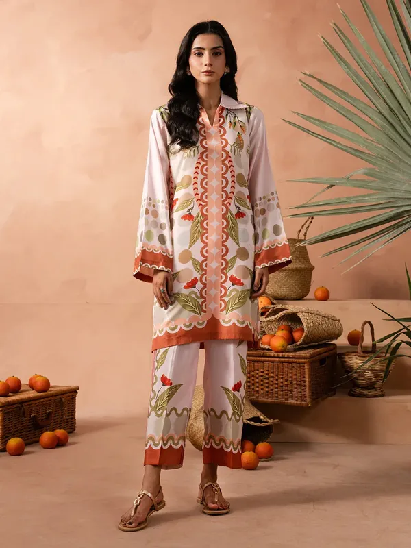 Izel Sunset street Pret White Lawn – view 1 – Poshaq