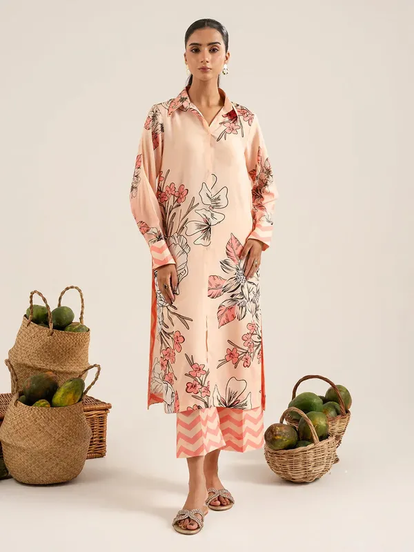 Izel Sunset street Pret Light Pink Lawn – view 1 – Poshaq