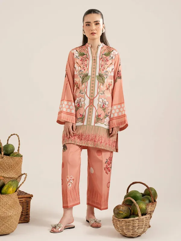 Izel Sunset street Pret Candy Pink Lawn – view 1 – Poshaq