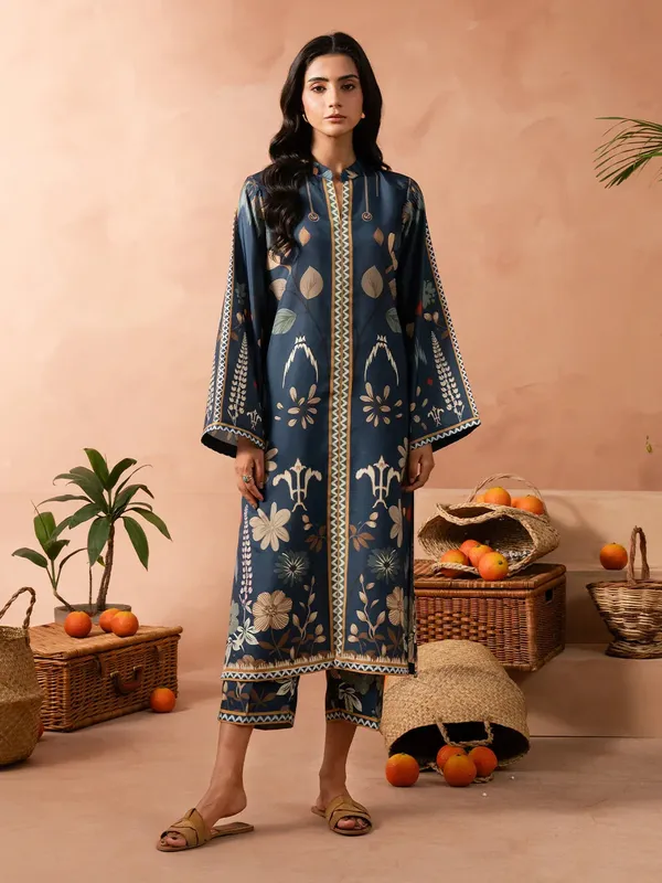 Izel Sunset street Pret Dark Blue Lawn – view 1 – Poshaq