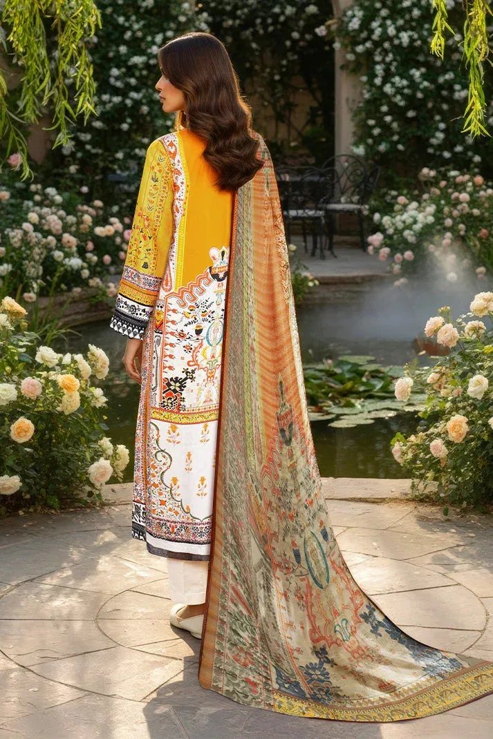 Imrozia Premium Day Dreams Mustard Yellow Jacquard – view 2 – Poshaq