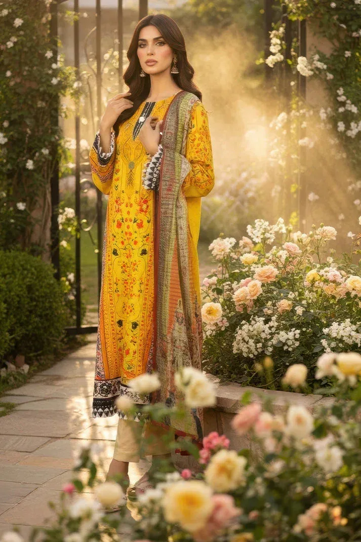 Imrozia Premium Day Dreams Mustard Yellow Jacquard – view 4 – Poshaq