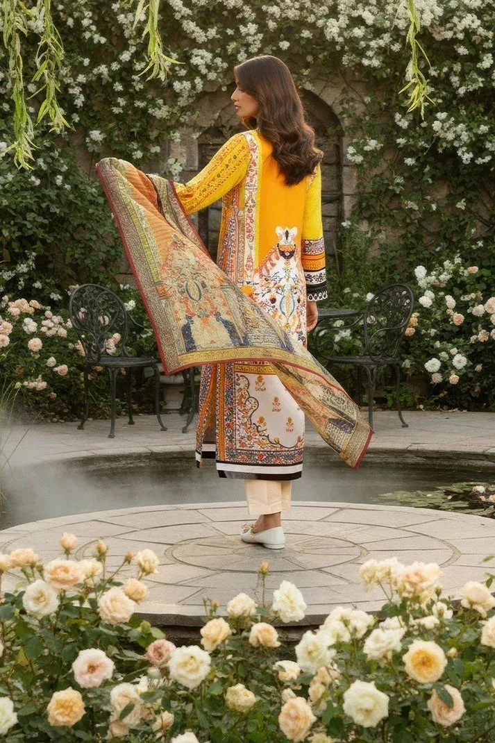Imrozia Premium Day Dreams Mustard Yellow Jacquard – view 6 – Poshaq