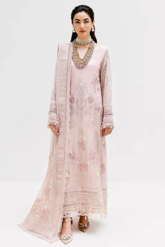 Imrozia Premium Luxe Serene 25 Lavender Pinocchio Georgette – view 1 – Poshaq