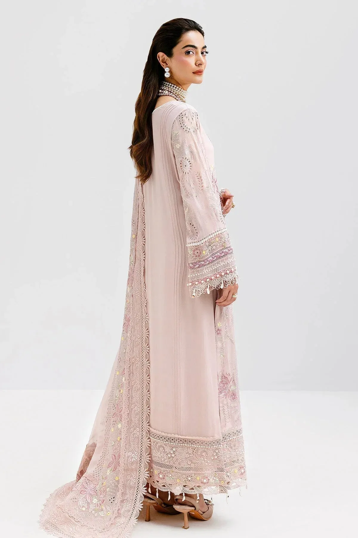 Imrozia Premium Luxe Serene 25 Lavender Pinocchio Georgette – view 2 – Poshaq