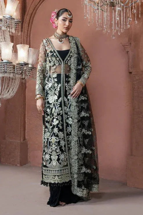 Imrozia Premium Noor e Naaz Bridals 25 black Raw Silk – view 1 – Poshaq