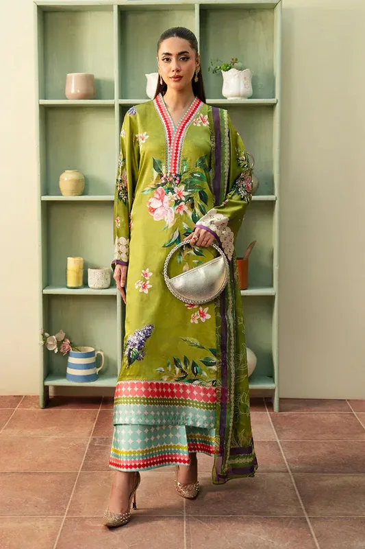 Imrozia Premium Celeste Pret 25 Grape Green Silk – view 1 – Poshaq