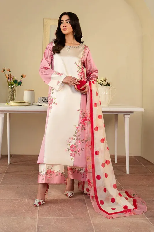 Imrozia Premium Celeste Pret 25 Ivory Silk – view 1 – Poshaq
