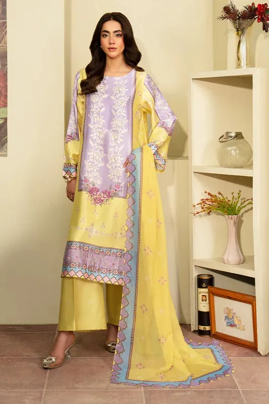 Imrozia Premium Celeste Pret 25 Maize Yellow Silk – view 1 – Poshaq