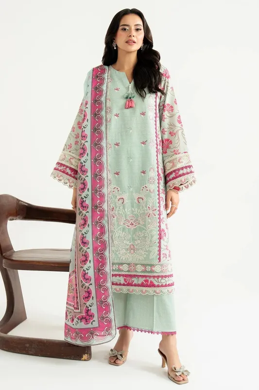 Imrozia Premium Sifa Casuals Pastel Mint Silk – view 1 – Poshaq