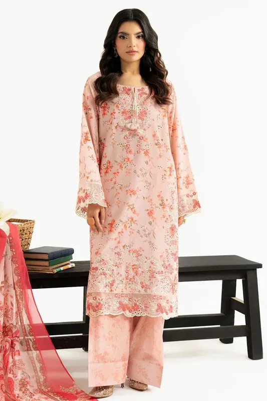 Imrozia Premium Sifa Casuals Pale Peach Silk – view 1 – Poshaq