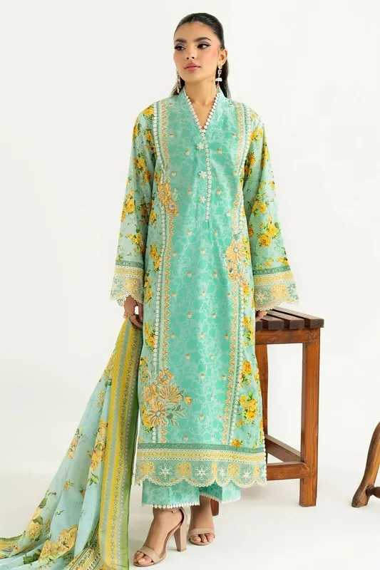 Imrozia Premium Sifa Casuals Pastel Blue Silk – view 1 – Poshaq