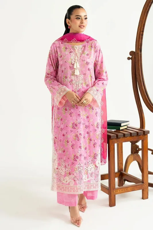 Imrozia Premium Sifa Casuals Pink Silk – view 1 – Poshaq