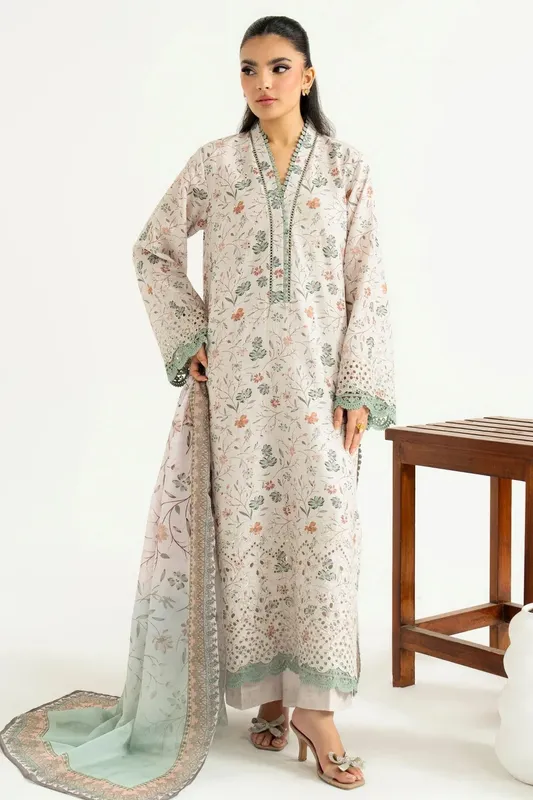 Imrozia Premium Sifa Casuals Off White Silk – view 1 – Poshaq