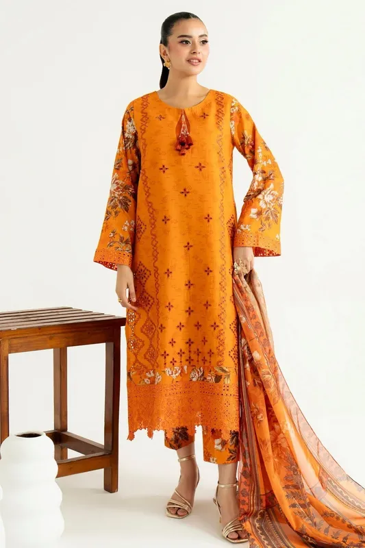 Imrozia Premium Sifa Casuals Orange Silk – view 1 – Poshaq
