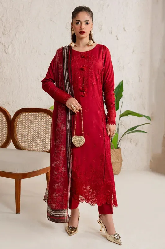 Imrozia Premium Red Viscose – view 1 – Poshaq