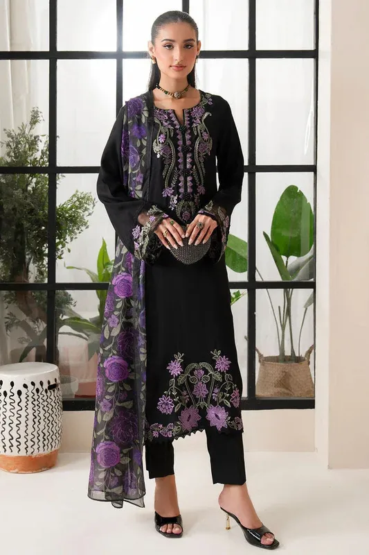 Imrozia Premium Black Viscose – view 1 – Poshaq