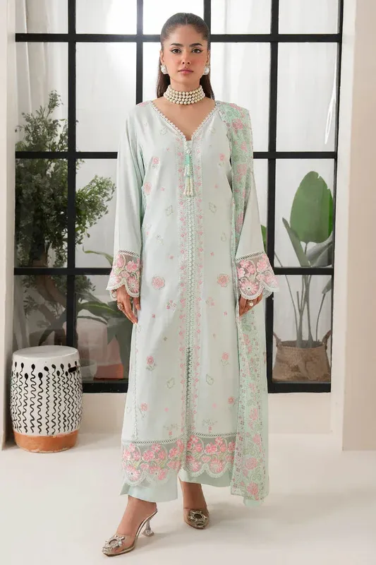 Imrozia Premium Ice Blue Viscose – view 1 – Poshaq