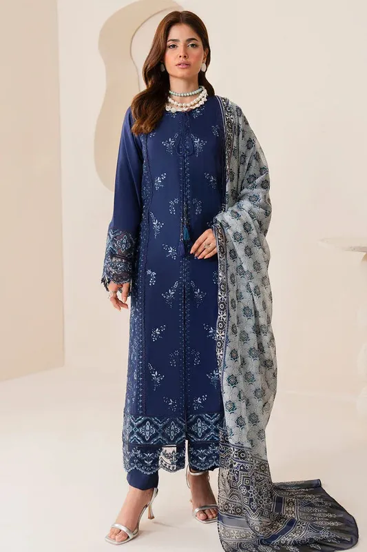 Imrozia Premium Dark Blue Viscose – view 1 – Poshaq