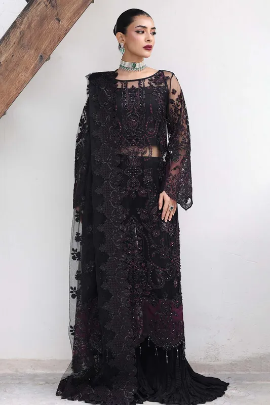 Imrozia Premium Black Raw Silk – view 1 – Poshaq