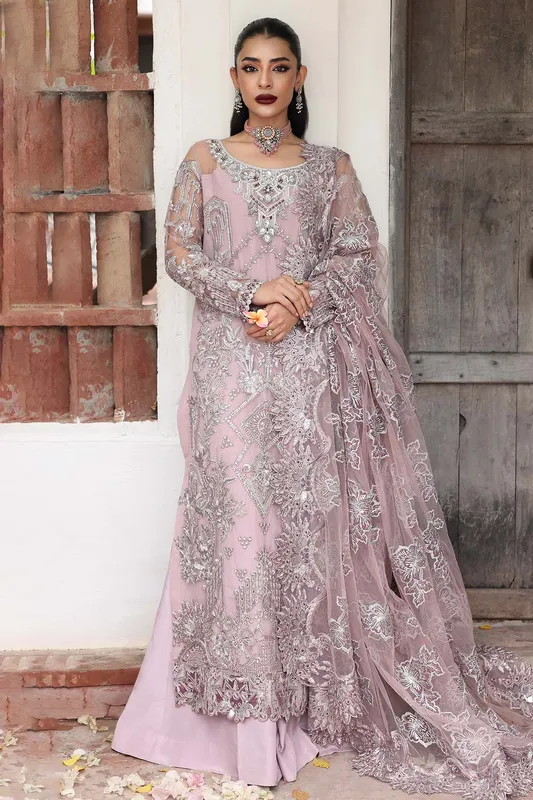 Imrozia Premium Soft Lilac Raw Silk – view 1 – Poshaq