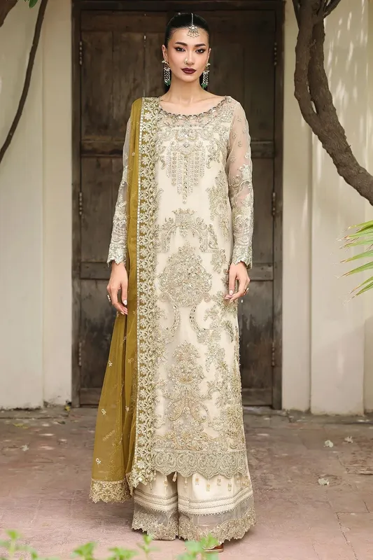 Imrozia Premium Ivory Raw Silk – view 1 – Poshaq