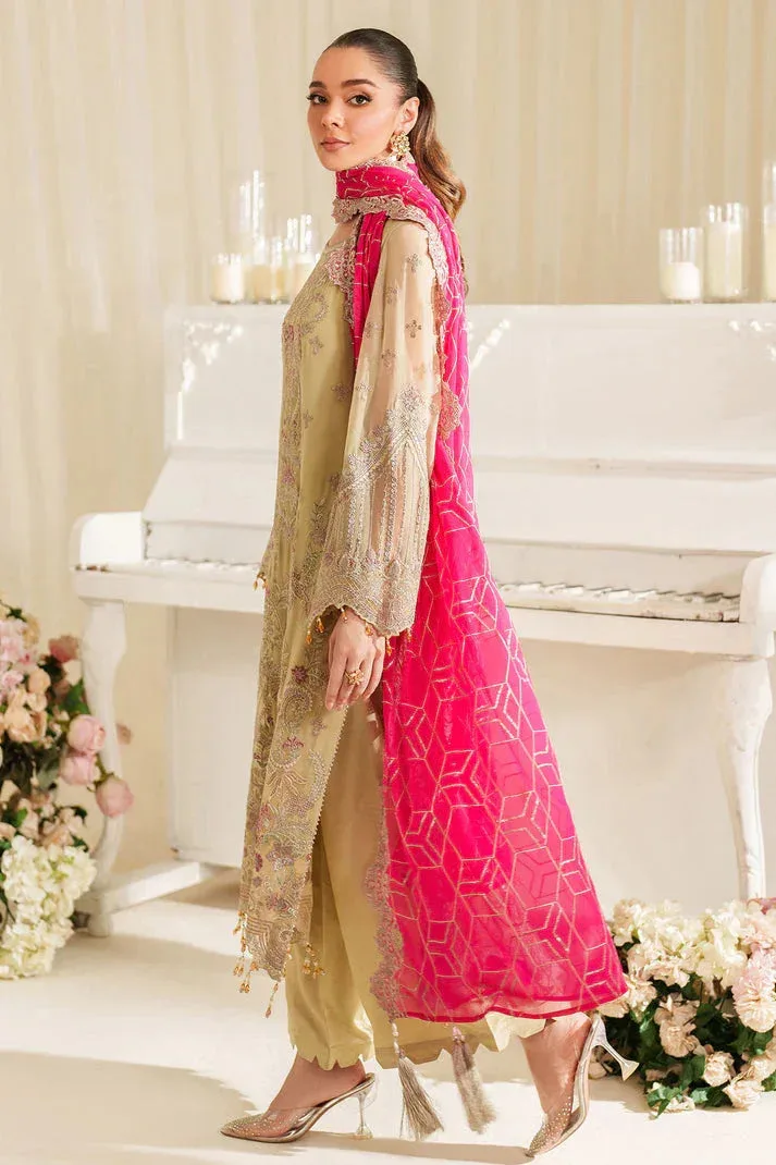 Imrozia Premium Noore Formals Ivory Raw Silk – view 2 – Poshaq