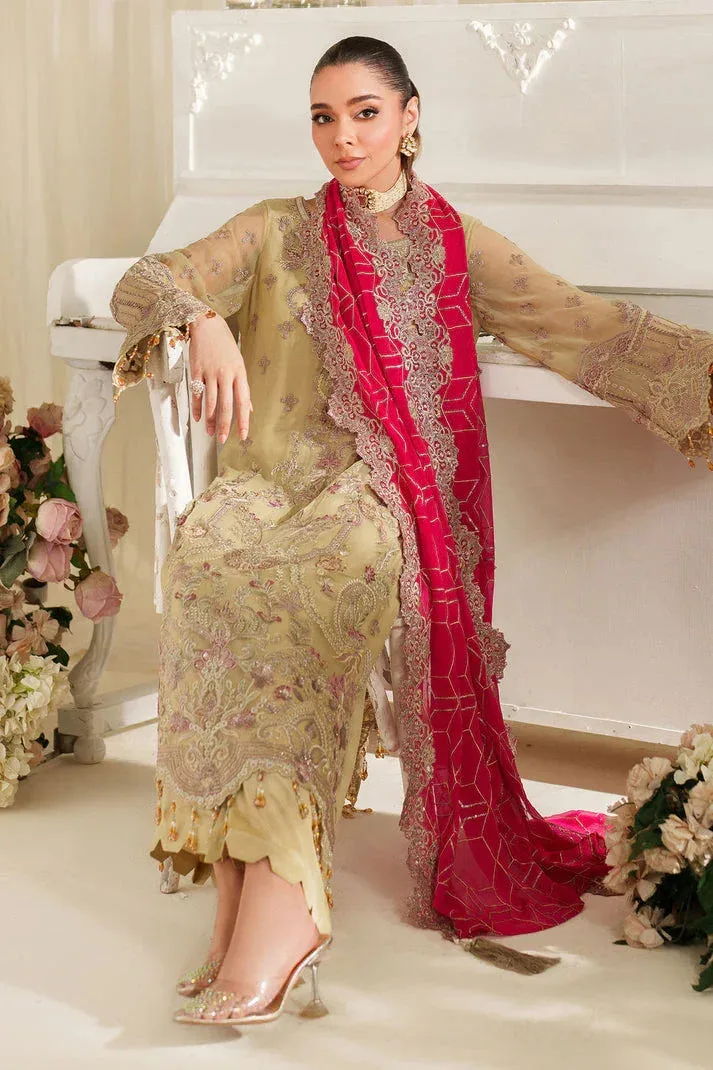 Imrozia Premium Noore Formals Ivory Raw Silk – view 4 – Poshaq