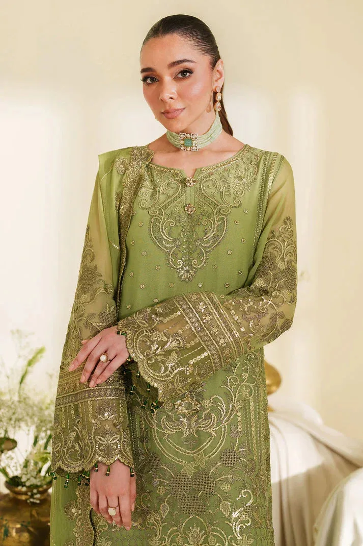 Imrozia Premium Noore Formals Pistachio Raw Silk – view 3 – Poshaq