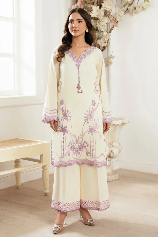 Imrozia Premium Kianna Casuals off white Cotton – view 1 – Poshaq