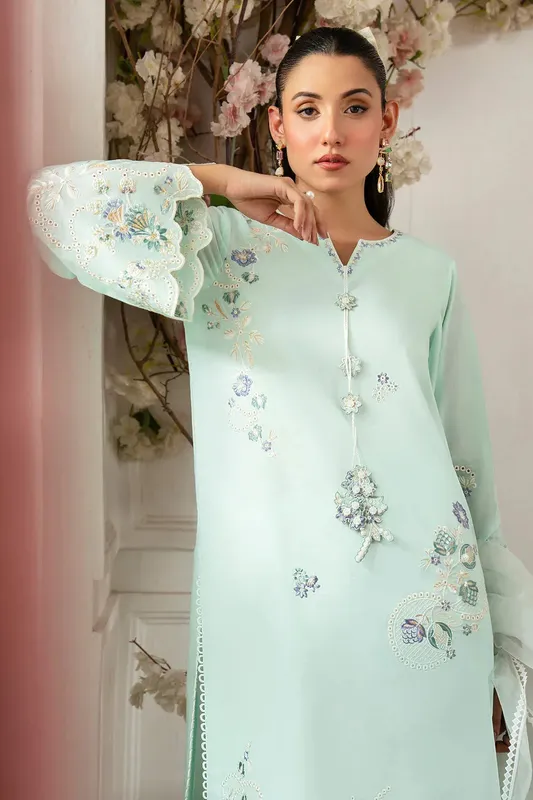 Imrozia Premium Kianna Casuals sea mist Cotton – view 1 – Poshaq