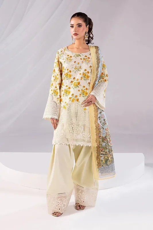 Imrozia Premium Noor 25 Off White Cotton – view 1 – Poshaq