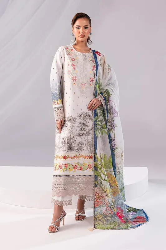 Imrozia Premium Noor 25 Off White Cotton – view 1 – Poshaq