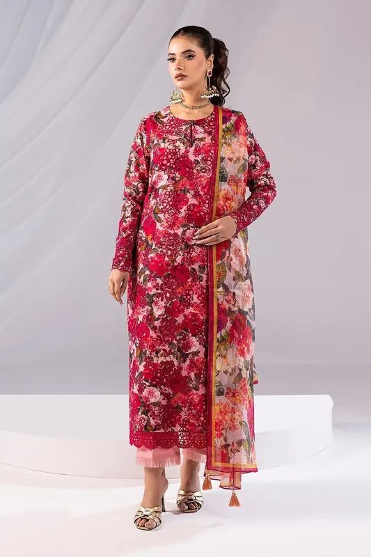 Imrozia Premium Noor 25 Red Cotton – view 1 – Poshaq