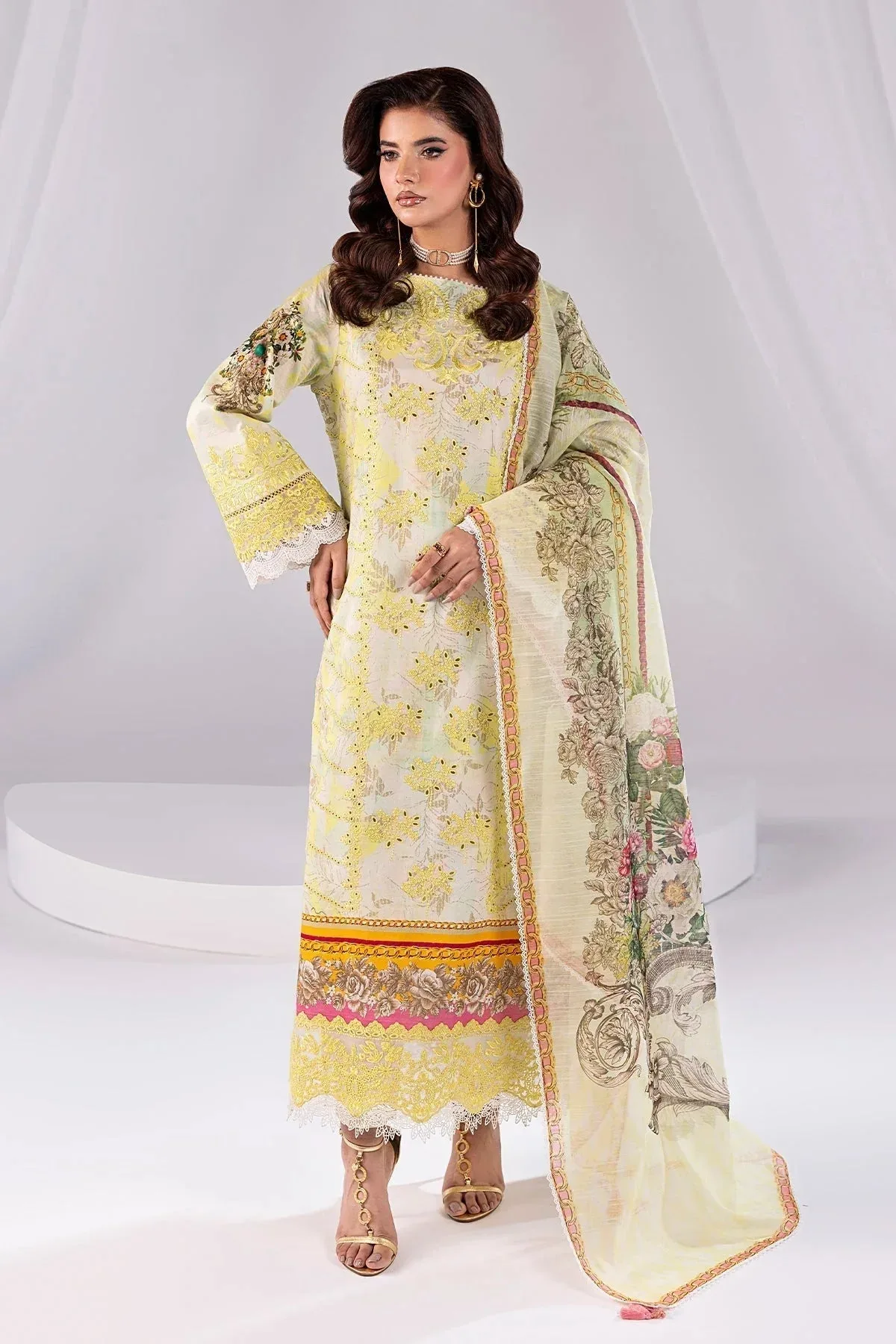 Imrozia Premium Noor 25 Cream Cotton – view 1 – Poshaq