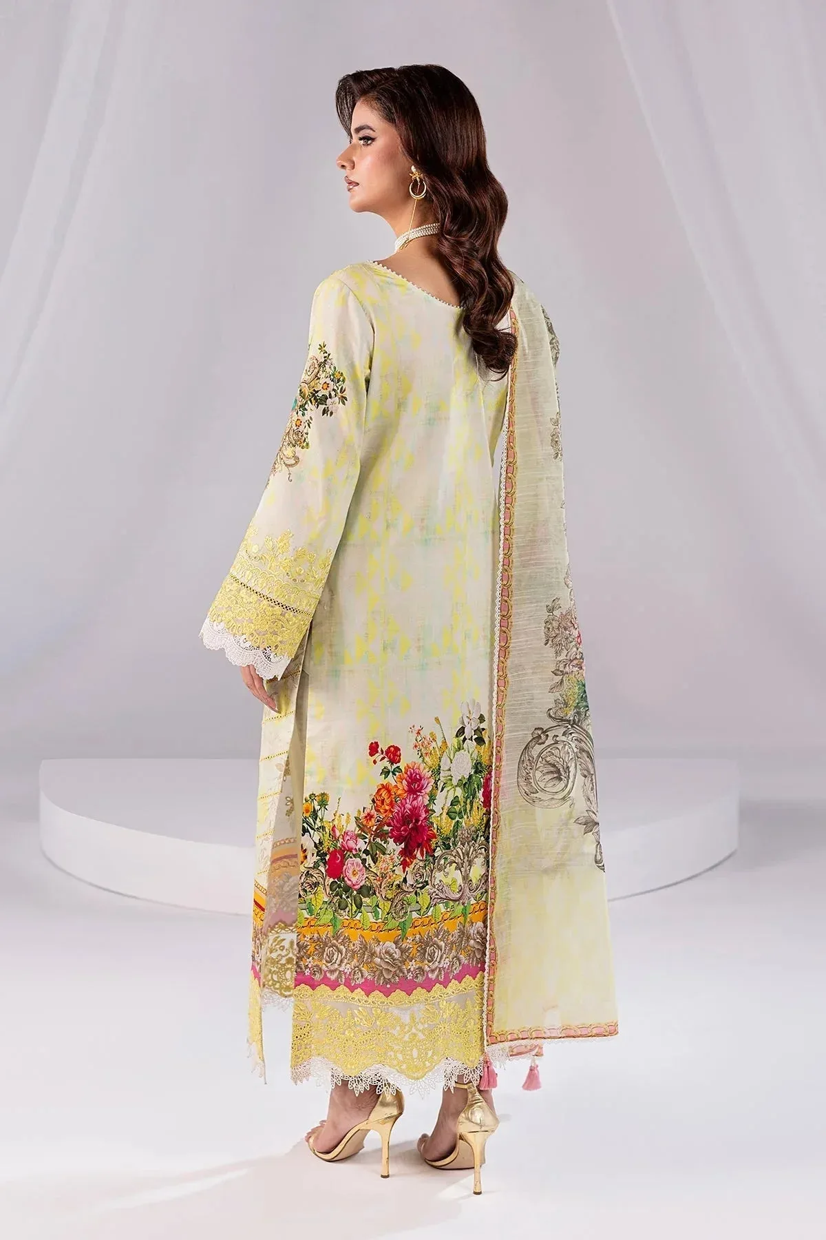 Imrozia Premium Noor 25 Cream Cotton – view 2 – Poshaq