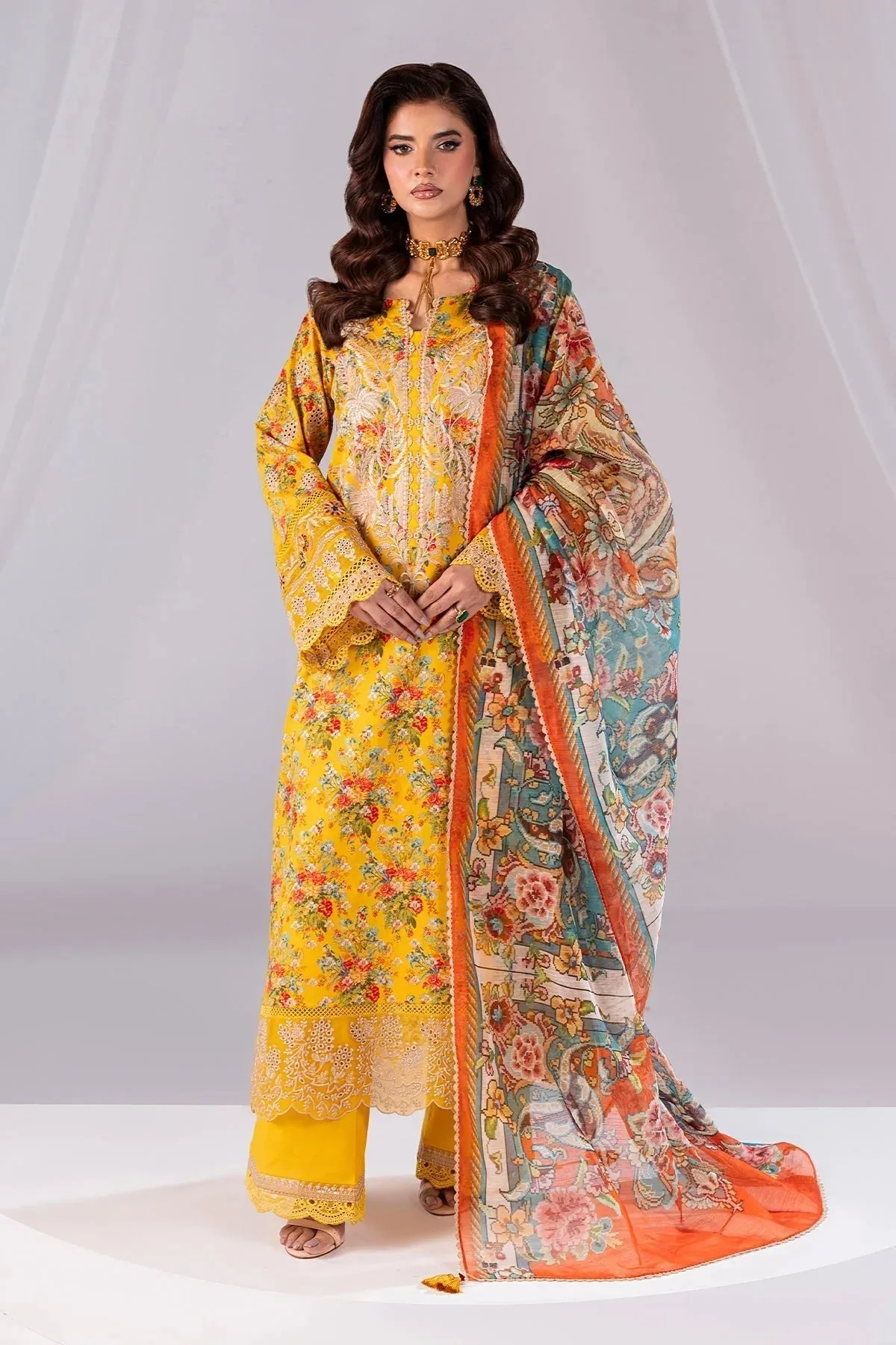 Imrozia Premium Noor 25 Yellow Cotton – view 1 – Poshaq