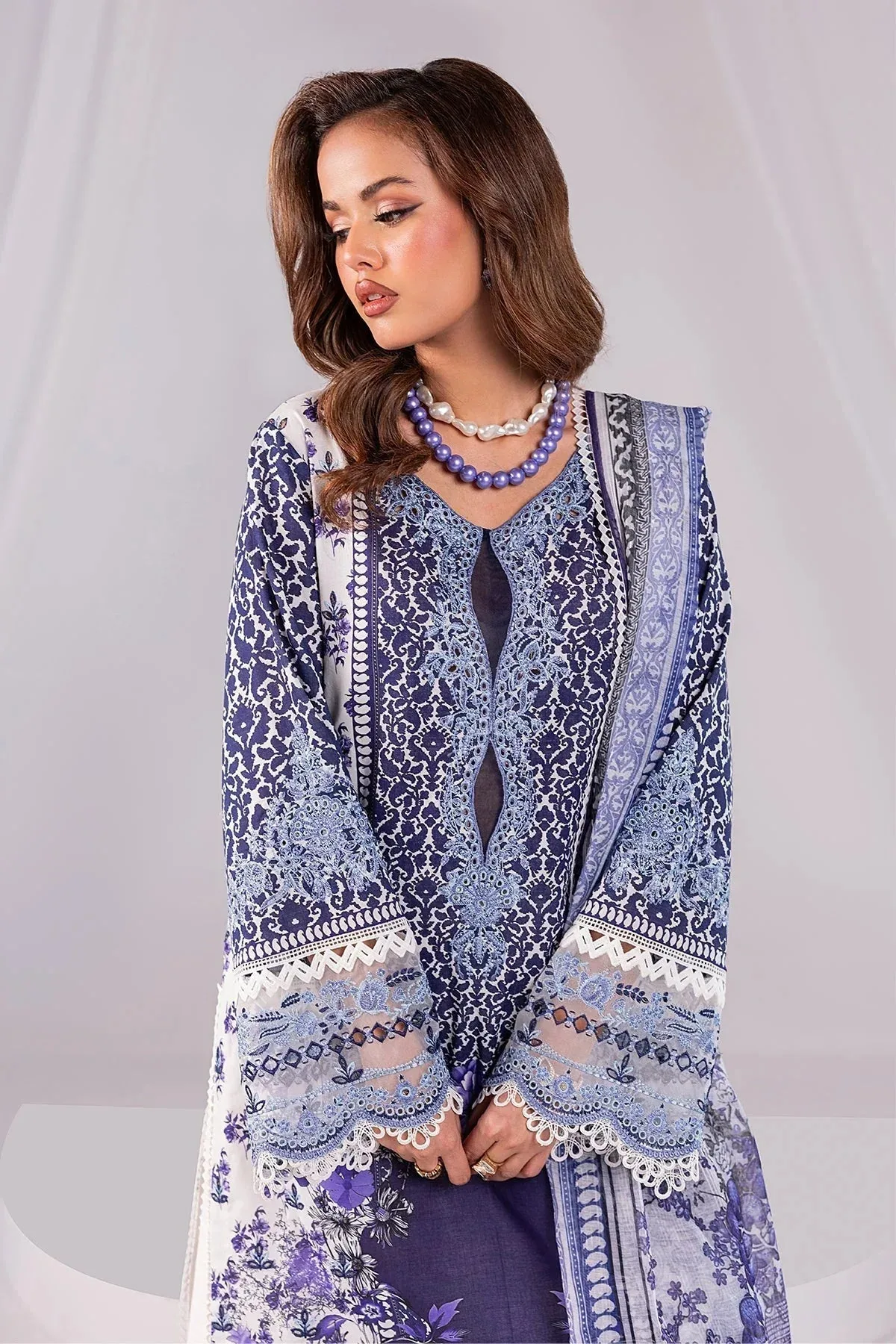 Imrozia Premium Noor 25 Lavender Cotton – view 2 – Poshaq