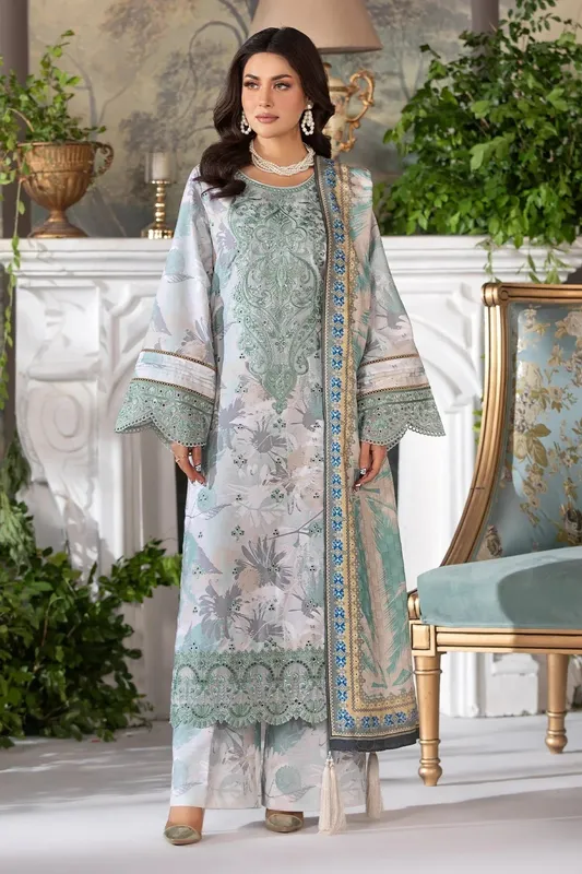 Imrozia Premium Masakali Winter Pret Dusty Beige Slub – view 1 – Poshaq